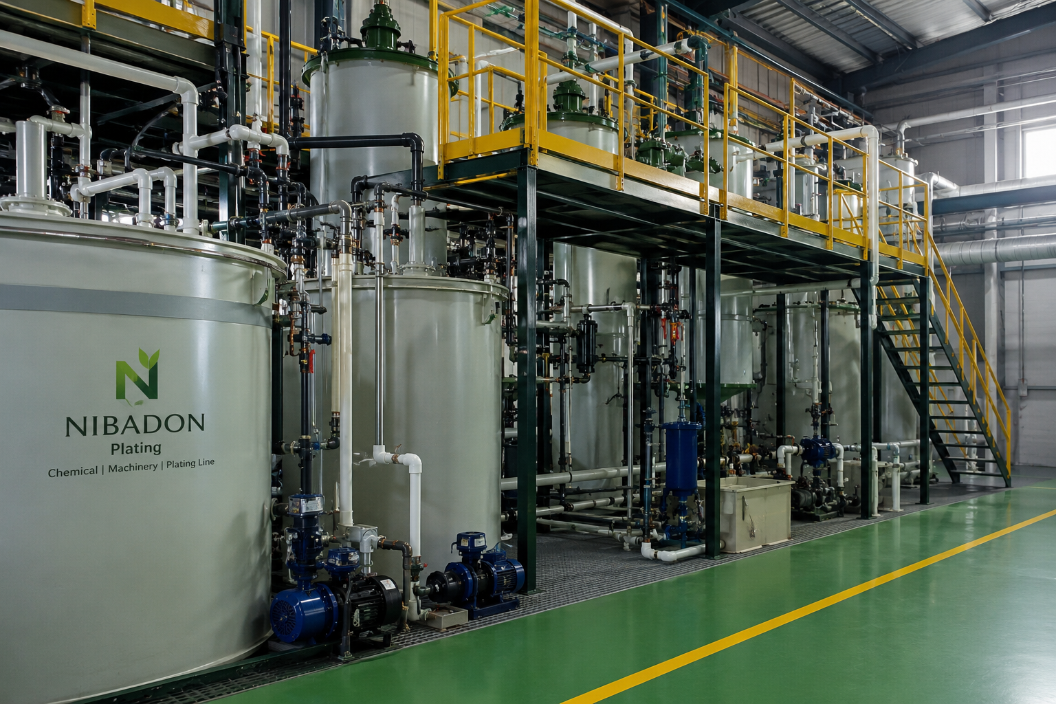 Industrial plating line and surface finishing machinery